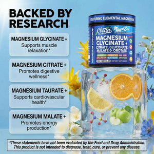 Clean Nutra Magnesium Glycinate Citrate Malate Orotate Taurate Supplement Complex + 10 Strain Probiotic Prebiotics FOS GOS Inulin Sleep Calm Support Apple Pectin – 120 Vegan Capsules Clean Nutraceuticals buy supplements Au