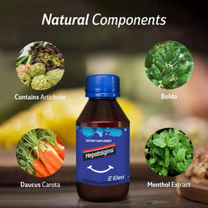 Hepatalgina Liver Support Digestive Protector - Liquid Herbal Supplement with Artichoke Extract for Liver Cleanse Detox & Repair - Liver Detox Cleanse Drops with Mint, Boldo & Carrot - 120 ml Hepatalginaย buy supplements Au