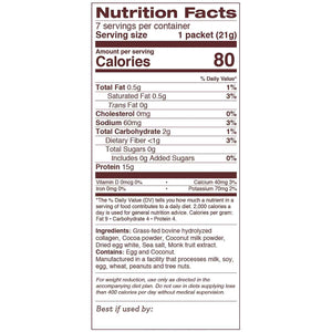 Dr. Kellyann Keto Cocoa Hot Chocolate Packets (7 Servings) - Grass-Fed Collagen & Coconut Milk, Sugar-Free, Keto-Friendly, 1 Pack