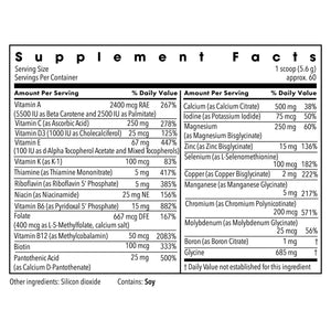 Metabolic Maintenance Vitamin Mineral Base Powder - Iron Free Multivitamin with Active B Vitamins + Chelated Minerals (340 Grams, 60 Servings) Metabolic MaintenanceBuy Supplements Australia