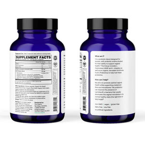 Ora Organic Probiotic for Women with L. crispatus, 6 Clinically Studied Lactobacillus Strains for Vaginal, pH & Urinary Tract Health