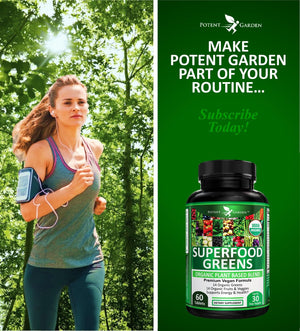 Potent Garden Daily Nutrition Bundle – Superfood Greens + Multivitamin Potent Garden buy supplements Au