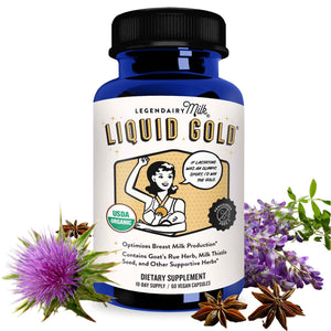Legendairy Milk Liquid Gold Lactation Support - Lactation Supplement with Organic Goats Rue, Milk Thistle, Shatavari, Fennel, Alfalfa & Anise