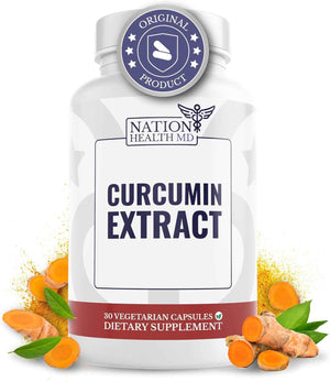 Curcumin Extract Supplement for Joint & Immune Support - Curcumin Extract 500mg, 39x More Bioavailable, Full Spectrum Curcugen, 30 Days Supply, 30 Capsules