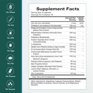 Natura Health Products Digest Mend Supplement - Encourages Healthy gastric microboime* - Featuring Deglycyrrhizinated Licorice (DGL), Aloe Vera, Marshmallow, Mastic Gum, & Chamomile (180 Capsules) Natura Health ProductsBuy Supplements Australia