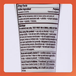 Rugby Capsaicin 0.025% Cream for Penetrating Pain Relief - 2.1 Oz (60g) (6 Pack) RUGBY LABORATORIESBuy Supplements Australia