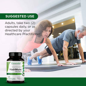 Emerald Labs HashiMune Health - Vegan Thyroid & Immune Support Supplement - Includes SelenoExcell Selenium & Myo-Inositol - 60 Vegetable Capsules (30-Day Supply) EMERALD LABSBuy Supplements Australia