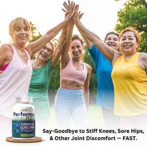Performa Flex - Joint Support Supplement with Meriva, Turmeric Curcumin, Tart Cherry & Ginger - Ultra High Absorption - Support for Joint Mobility, Joint & Cartilage Health - 60 Capsules