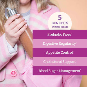 BENEXIA Chiamucil Prebiotic Chia Fiber Supplement Powder - for Appetite Control & Digestive Health - Chia Fiber & Chicory Root (Inulin) - Gluten & Sugar Free, Vegan