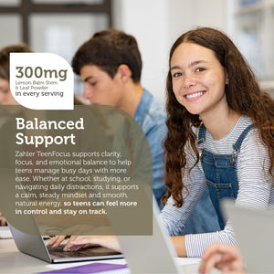 Zahler TeenFocus, Advanced Formula for Improved Focus & Concentration, Certified Kosher, 90 Capsules ZahlerBuy Supplements Australia
