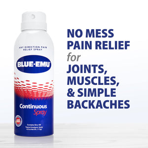 Blue-Emu Continuous Pain Relief Spray for Fast-Acting Joint & Muscle Relief, 4 Oz, 1 Pack BLUE-EMUBuy Supplements Australia