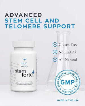 NuVi Global Stemforte Plus Stem Cell and Telomere Supplements – Cell Regeneration, Cell Growth & Telomere Support for Healthy Aging & Cellular Health – 90 Capsules for Men & Women NuVi Global buy supplements Au