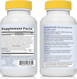 InnovixLabs Probiotic & Magnesium Bundle Multi-Strain Probiotic (60 Time-Release Capsules) Advanced Magnesium (150 Time-Release Capsules). Helps Support Immune and Gut Health. *