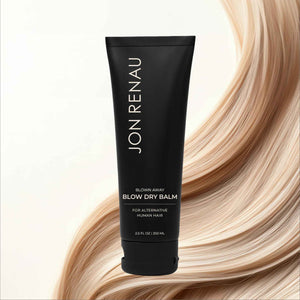 Jon Renau Blown Away Blow Dry Balm for Human Hair Wigs, Shine Enhancing Styling Balm with UV and Color Protection, Lightweight Blow Dry Balm for Human Hair Toppers and Extensions, 2.5 Oz