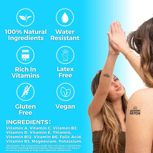 Party - Wake Up Refreshed & Energized - 100% Natural Ingredients Patch, Individually Wrapped, Skin-Friendly & Waterproof, Enhanced Morning Formula - 28 Pack