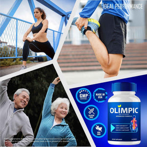 Olimpic Capsules, Advanced Joint Support Supplement Pills for Mobility and Comfort - Maximum Strength, Official Olim Pic Joint Support All Natural Formula, Premium Olim-Pic Reviews (3 Pack)