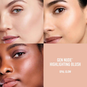 bareMinerals Gen Nude Highlighting Blush, Opal Glow, Vegan, Cruelty-Free & Dermatologist-Tested