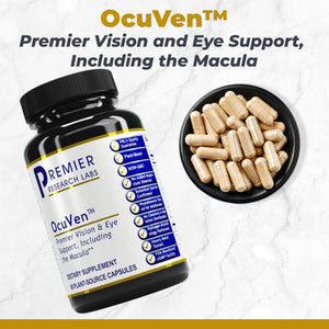 Premier Research Labs OcuVen - Lutein and Zeaxanthin Supplement, Eye Vitamins, Eye Health Supplements for Adults & Seniors, Vision Supplements, Macular Health, Eye Care - 60 Vegetarian Capsules Premier Research LabsBuy Supplements Australia