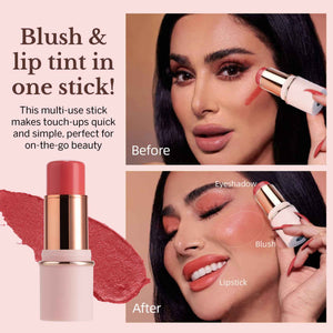 BeautiHome Blush Stick for Cheeks & Lips Multistick Cream Blush- Easy to Apply & Blend- Infused with Nourishing Ingredients for your Skin Compact Travel Size Makeup (Misty Rose, Small) BeautiHomeBuy Supplements Australia
