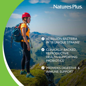 NaturesPlus GI Natural Probiotic Women - 30 Capsules - Digestive & Immune Support, Urinary Tract Health - Includes Cranberry - Gluten Free - 30 Servings Nature's PlusBuy Supplements Australia