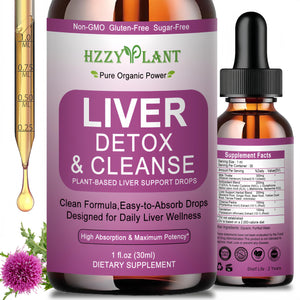 Liver Cleanse Detox & Repair Drops - Liquid Liver Support Tincture with Milk Thistle, Dandelion, Artichoke, TUDCA, NAC, Chanca Piedra - 15-in-1 Advanced Liver Detox Health Supplement - Vegan, Non-GMO HZZYPLANT buy supplements Au