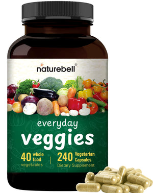 Fruit and Veggies Supplement – 480 Total Vegetarian Capsules | Balance of Natural 40 Whole Fruits & Veggies Blend | Fresh Superfood Formula with Vitamins and Minerals – Non-GMO NatureBellBuy Supplements Australia