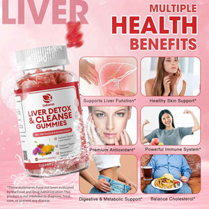 2 Pack Lukaree Liver Cleanse Detox & Repair Gummies w/Artichok & Dandelion - Sugar-Free Milk Thistle Supplement for Digestion & Immunity - Herbal Liver Health Supplement for Men & Women- Vegan, 60 Count