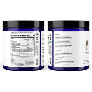Ora Organic Prebiotic and Probiotic Powder Supplement - 20 Billion Probiotics, 7 Strains for Best Prebiotic Powder, Non-GMO, Probiotics for Women, Men & Kids - Lavender Lemonade Flavor, 30 Servings