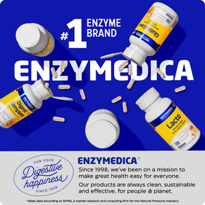Enzymedica - GlutenEase Extra Strength, Complete Gluten & Casein Formula with Digestive Enzymes + DPP-IV, 30 Capsules