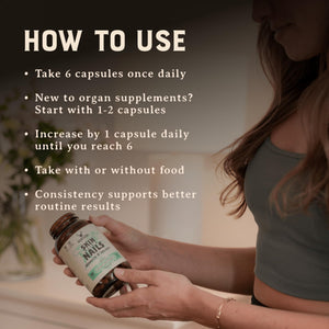 Heart & Soil 100% Grass Fed & Finished Joint Support Supplement from Regenerative Cattle with Trachea, Scapula & Bone Marrow – Supports Joint Strength & Mobility – 3000mg – Glass Bottle – 180 Capsules HEART & SOILBuy Supplements Australia