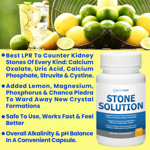 Stone Solution Capsules- Natural Dissolver, Kidney Stone Support & Kidney Cleanser Chanca Piedra Stone Breaker Gallbladder Cleanse, Flush & Stop Recurrence, Stone Relief 60 Servings Kidney RestoreΒ buy supplements Au