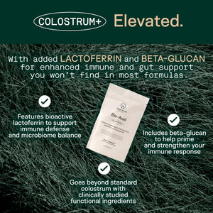 Adapt Naturals Colostrum Supplement with Lactoferrin & Beta-Glucan, Bio-Avail Grass Fed Bovine Colostrum Powder for Gut Health, Immune Support & Vitality | Non-GMO, 2500mg, Unflavored - 30 Days Supply ADAPT NATURALS BY CHRIS KRESSER buy supplements Au