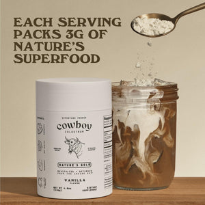 Cowboy - The Exclusive 1st Milking, Whole, Grass Fed Colostrum Supplement for Full Body Health - Sugar Free Bovine Colostrum Powder Packed with Bioactive(Vanilla & Chocolate) Nutrients COWBOY COLOSTRUM buy supplements Au