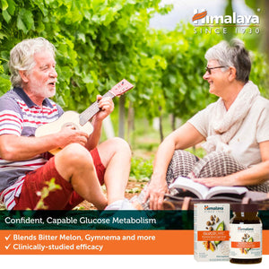 Himalaya GlucoCare - Herbal Glucose Metabolism & Pancreatic Support with Bitter Melon, Gymnema, Triphala & Turmeric - Natural Blood Sugar Support