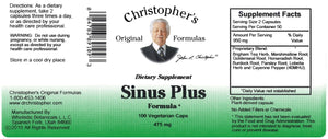Christopher's Original Formulas Sinus Plus, Sinus Support Capsules, Whole Herb Synergistic Blend, 100 Count Christopher's Original FormulasBuy Supplements Australia