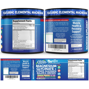 Clean Nutra Magnesium Glycinate Citrate Malate Orotate Taurate Supplement Complex + 10 Strain Probiotic Prebiotics FOS GOS Inulin Sleep Calm Support Apple Pectin – 120 Vegan Capsules Clean Nutraceuticals buy supplements Au