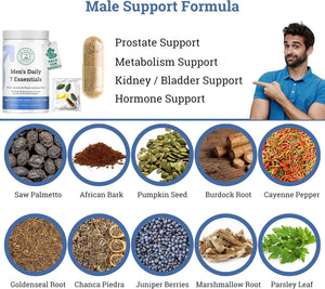 ALA & ALC Complex + Men’s Daily 7 Essentials Bundle - Energy, Metabolism, Cognitive Support, Vitality, Immunity & Daily Wellness