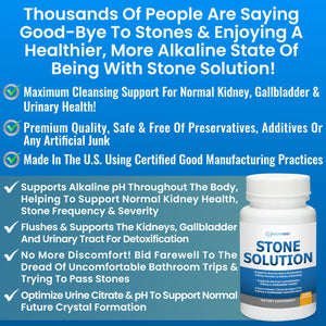 Stone Solution Capsules- Natural Dissolver, Kidney Stone Support & Kidney Cleanser Chanca Piedra Stone Breaker Gallbladder Cleanse, Flush & Stop Recurrence, Stone Relief 60 Servings Kidney RestoreΒ buy supplements Au