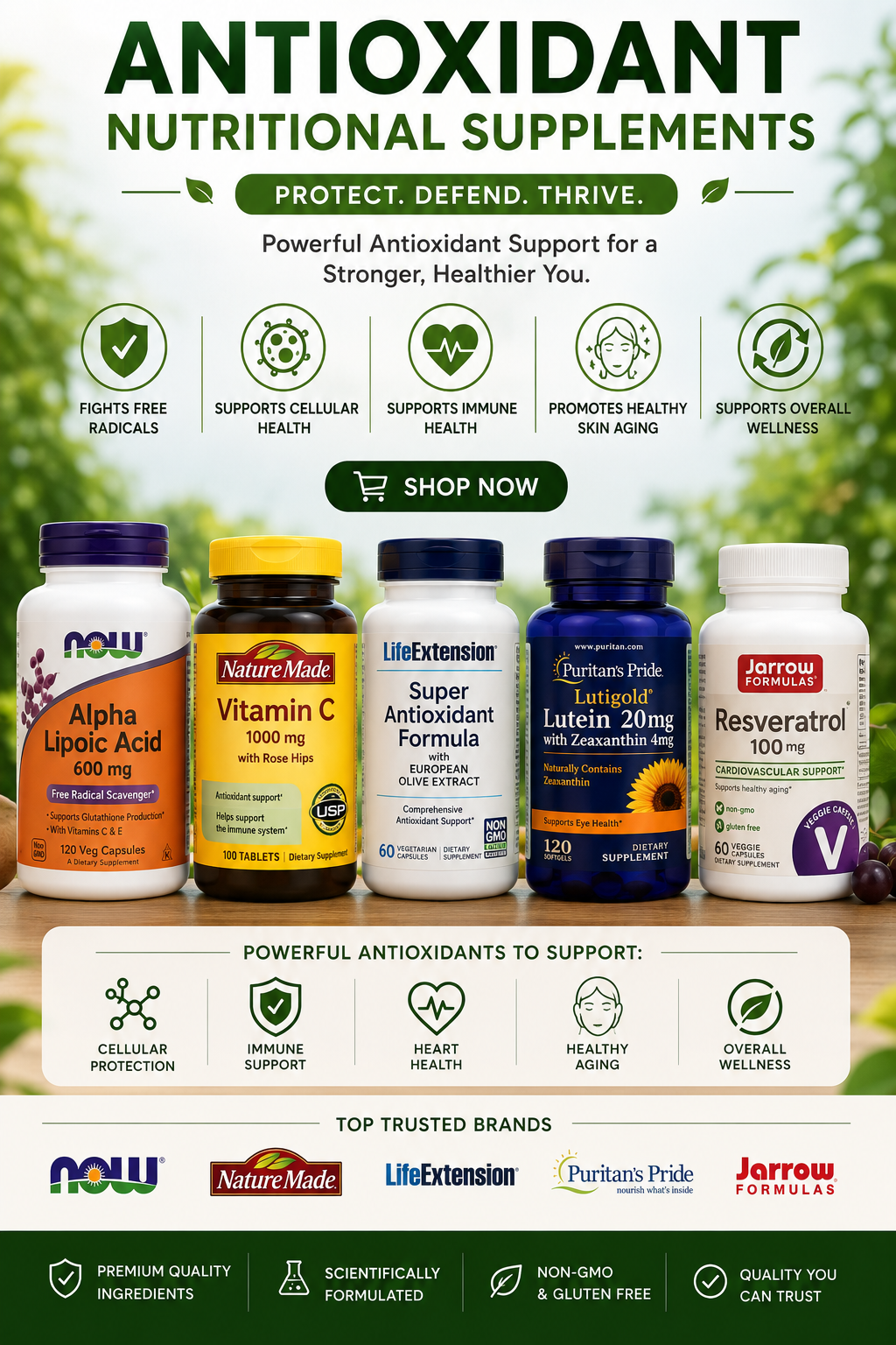 Antioxidant Nutritional Supplements