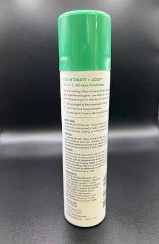 FDS Intimate + Body Dry Feminine Deodorant Spray, Delicate Breeze, 2 Oz
