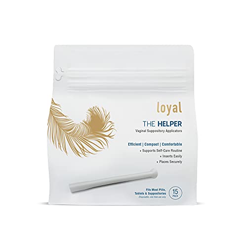 Loyal The Helper Vaginal Suppository Applicators | Efficient | Compact | Comfortable | Fits Most Brands, Pills