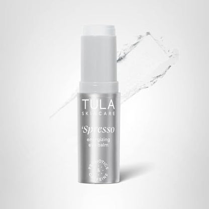 TULA Skin Care ‘Spresso Energizing Eye Balm (Iced) - 10g (0.35 oz) - Cooling Caffeine Under Eye Treatment for Puffiness