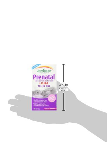 Jamieson PRENATAL Complete Multivitamin with DHA Supplement 60 Softgels