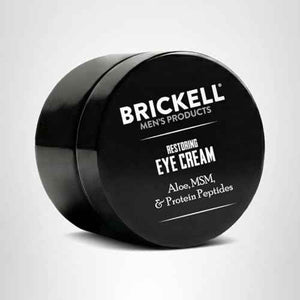 Brickell Men's Restoring Under Eye Cream for Men, Natural and Organic Anti Aging Eye Balm To Reduce Puffiness, Wrinkles, Dark Circles