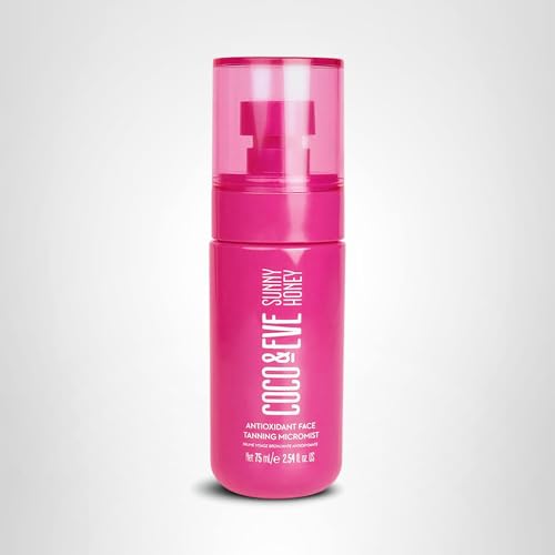 Coco & Eve Face Tanning Micromist - Sunless Facial Self Tanner Ultra Fine Mist for Face
