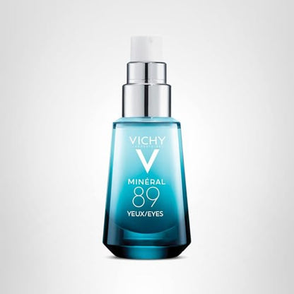 Vichy Minéral 89 Eyes (15ml / 0.51 fl. oz.) – Hydrating Eye Serum with Hyaluronic Acid & Caffeine for Dark Circles & Puffiness