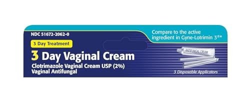 Clotrimazole 3 -Day Vaginal Cream - 0.74 Oz (Pack of 2)
