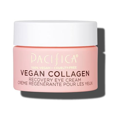 Pacifica Beauty Vegan Collagen Overnight Recovery Eye & Face Cream - Hyaluronic Acid & Vitamin C Hydrating Treatment (0.5 fl. oz / 15ml)