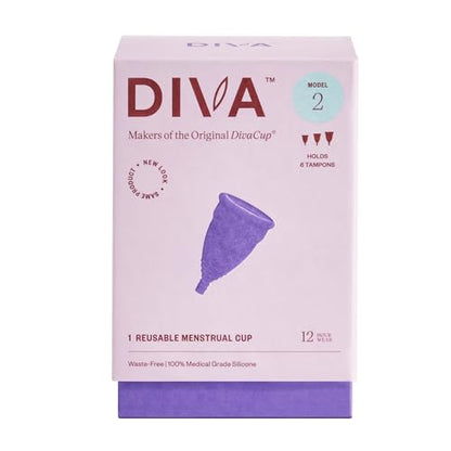DivaCup - BPA-Free Reusable Menstrual Cup - Leak-Free Feminine Hygiene - Tampon and Pad