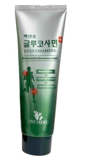 Baeknyencho Glucosamine Body Massage Cream 150ml x 2 EA. Fragrance-Free & Paraben Free. Natural Gel for Massage Therapy